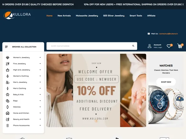 Kullora website built by Web Crafters IT Solutions